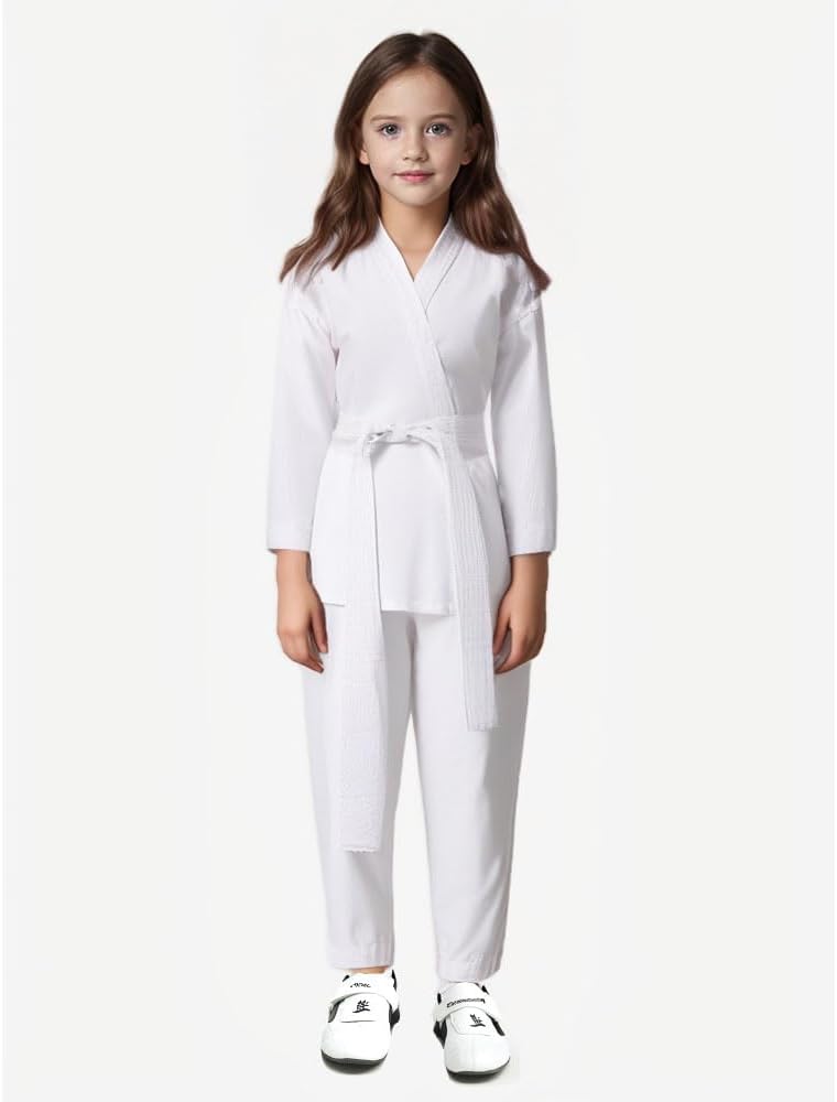 MSMAX Karate Gi for Kids Students Martial Arts Training Uniform with Belt for Judo and Karate Taekwondo Jiu Jitsu - Image 4